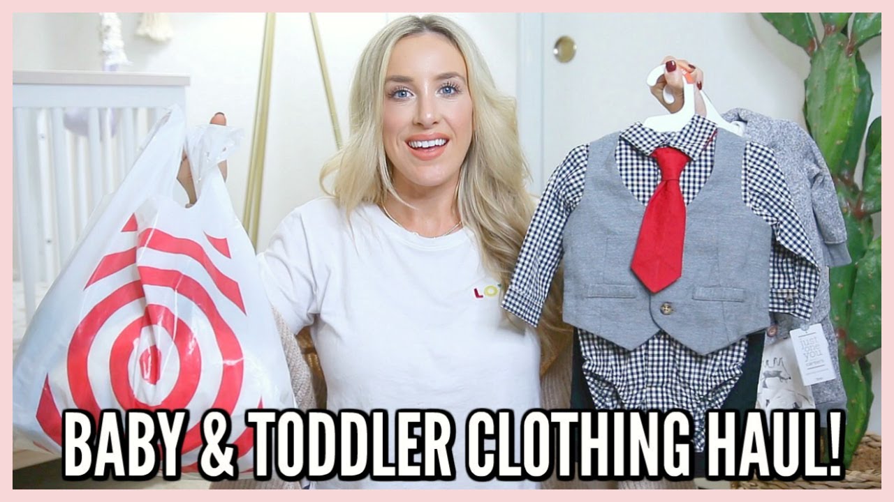 TARGET BABY BOY AND TODDLER FALL CLOTHING HAUL! | OLIVIA ZAPO
