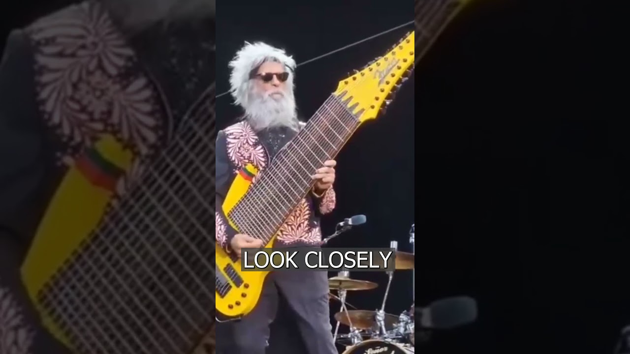 The bassist of  ZZ Top uses a 17-string bass guitar