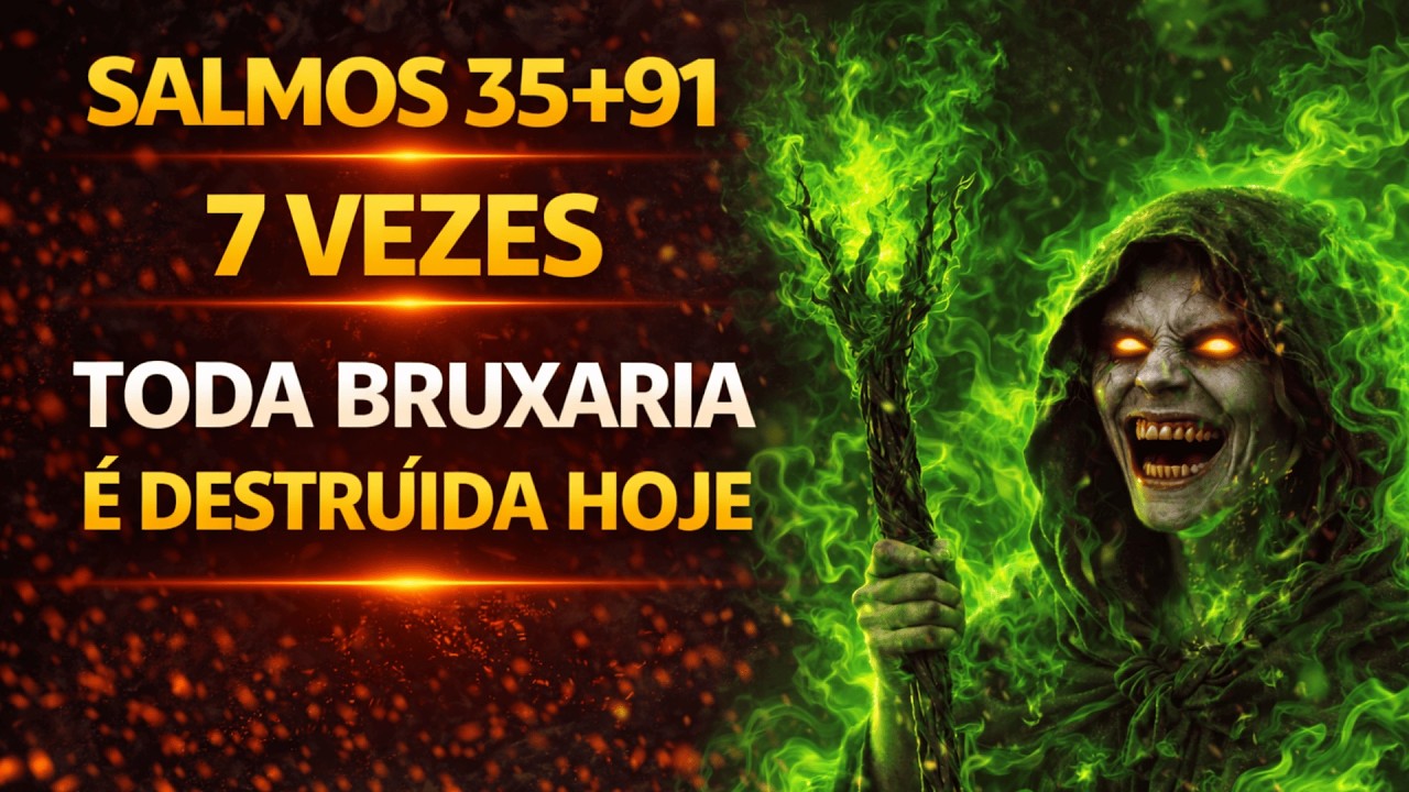 SALMO 91 + 35  (7 VEZES) — CANCELA A MAGIA NEGRA E AS MALDIÇÕES OCULTAS ESTA NOITE
