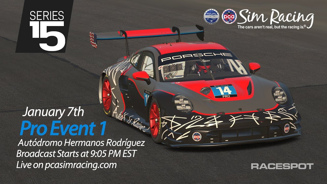 PCA Sim Racing Series 15 | Event 1 | Pro Class at Autódromo Hermanos Rodriguez