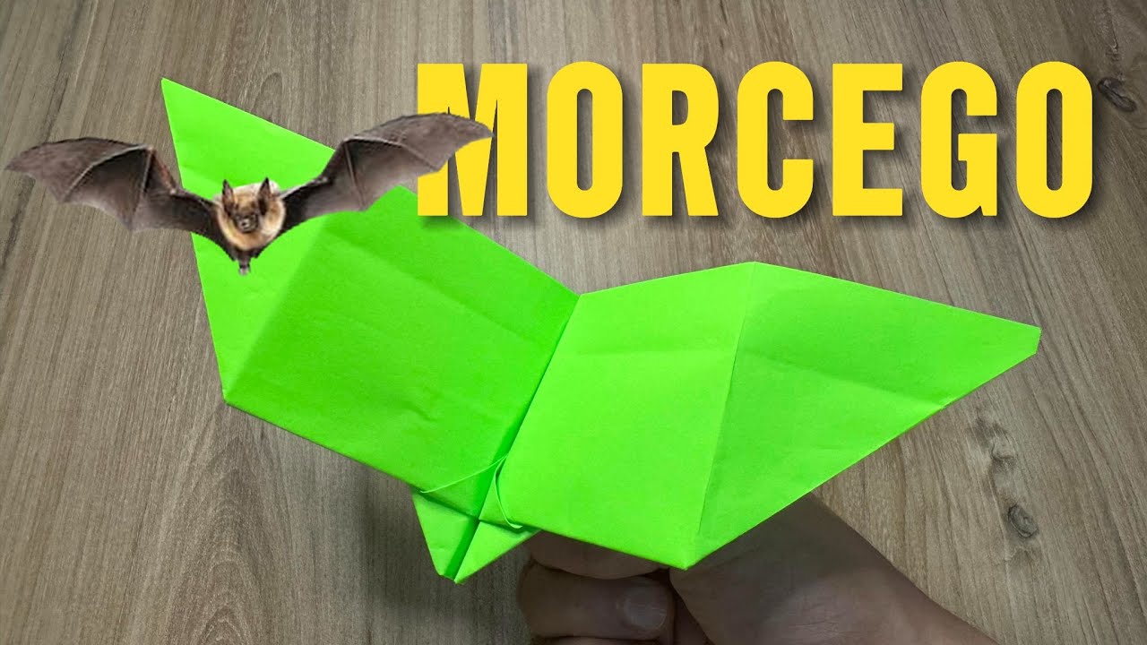 COMO FAZER UM AVIÃO DE PAPEL MORCEGO - VOA BATENDO ASAS