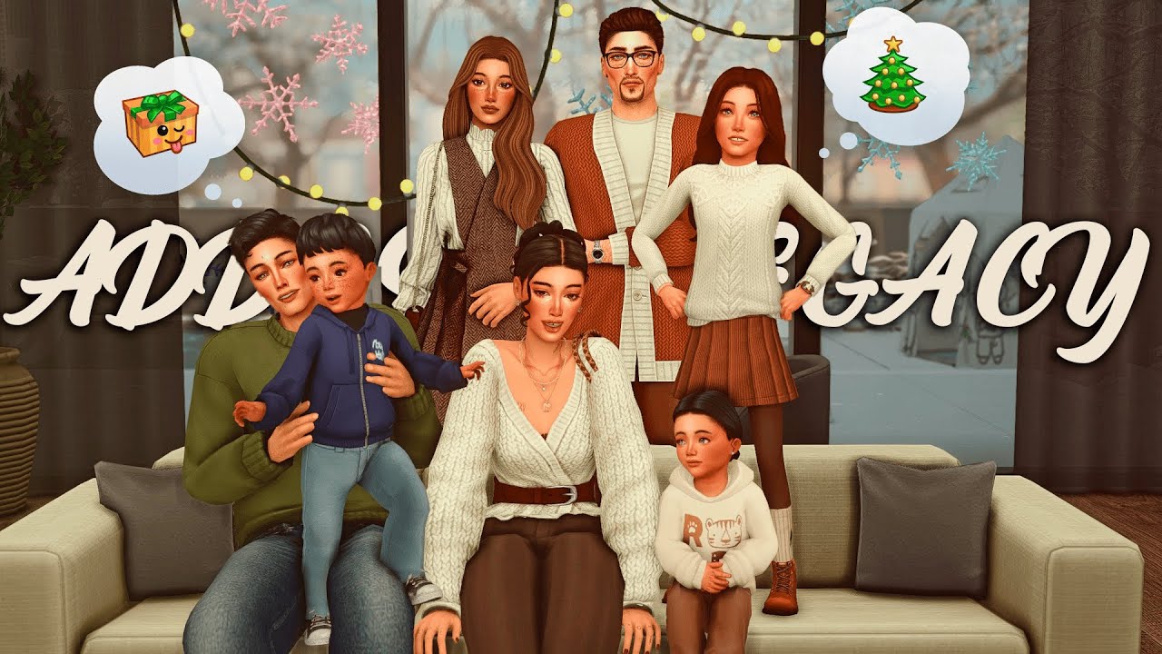 БУДНИ БОЛЬШОЙ СЕМЬИ 🏠✨ || Династия Аддисон The sims 4