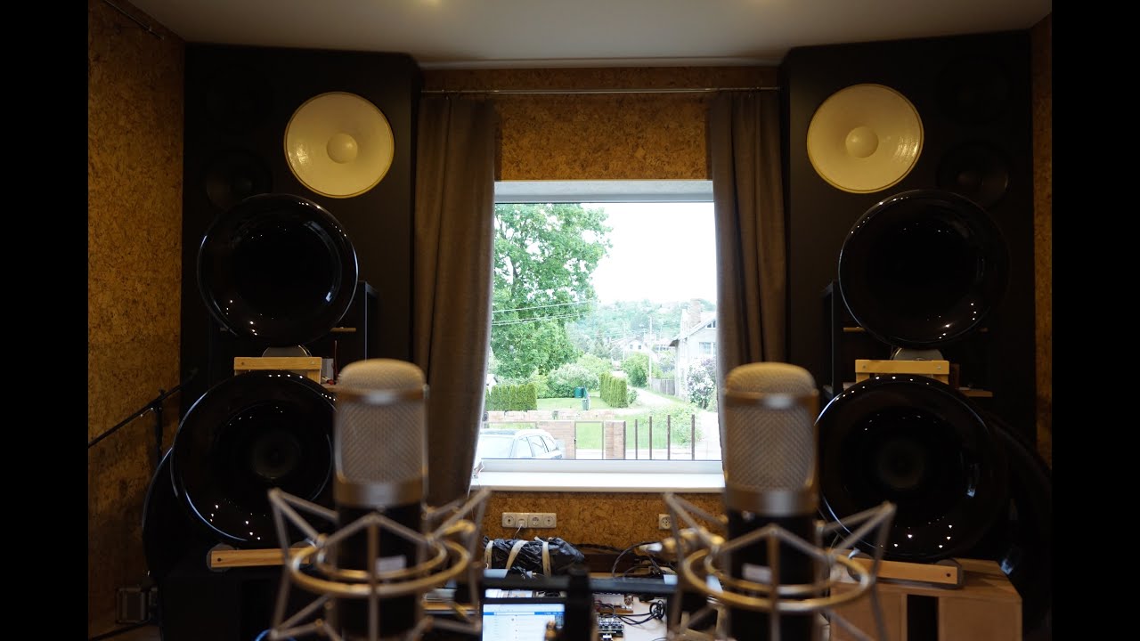 Hemp FR8 fullrange on 200Hz tractrix , recorded with large diaphragm studio mics. No EQ.