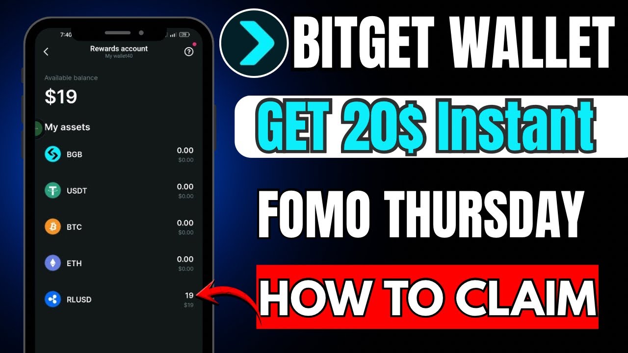 Bitget Wallet Fomo Get $20  RLUSD Payment || Per Draw $5 RLUSD Instant | New Instant offer Today