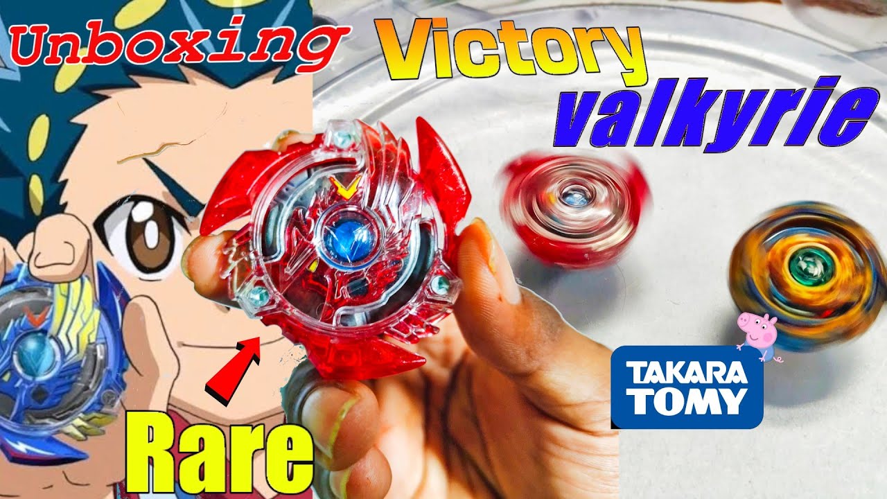 Unboxing Victory Valkyrie ,Rare red color edition in Takara Tomy from Beyblade Burst season 1