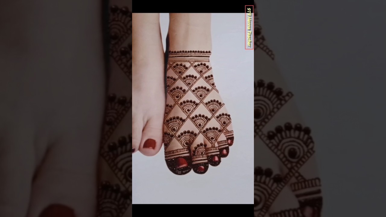Bridal Feet Mehndi Design | Pairon Ki Mehandi #shorts #ytshorts  #trending
