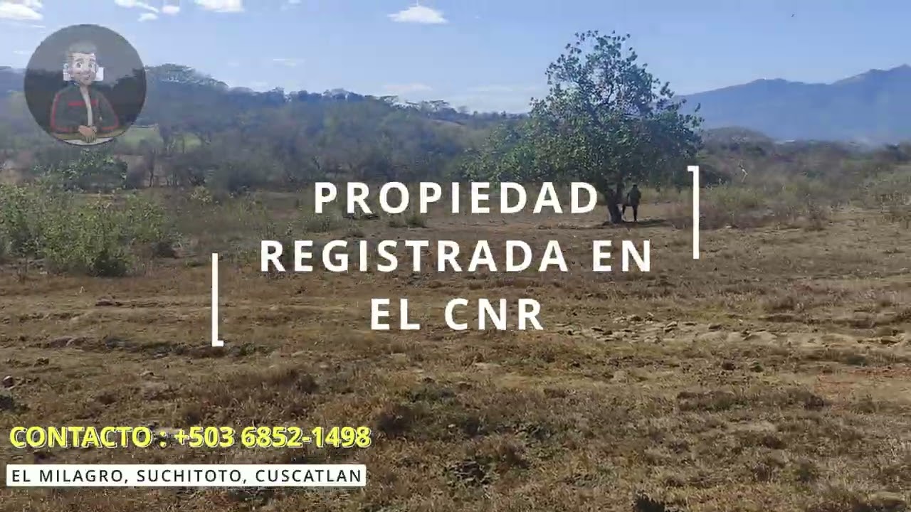 PARCELA DE 3 MANZANAS EN EL MILAGRO SUCHITOTO, PRECIO $70 MIL