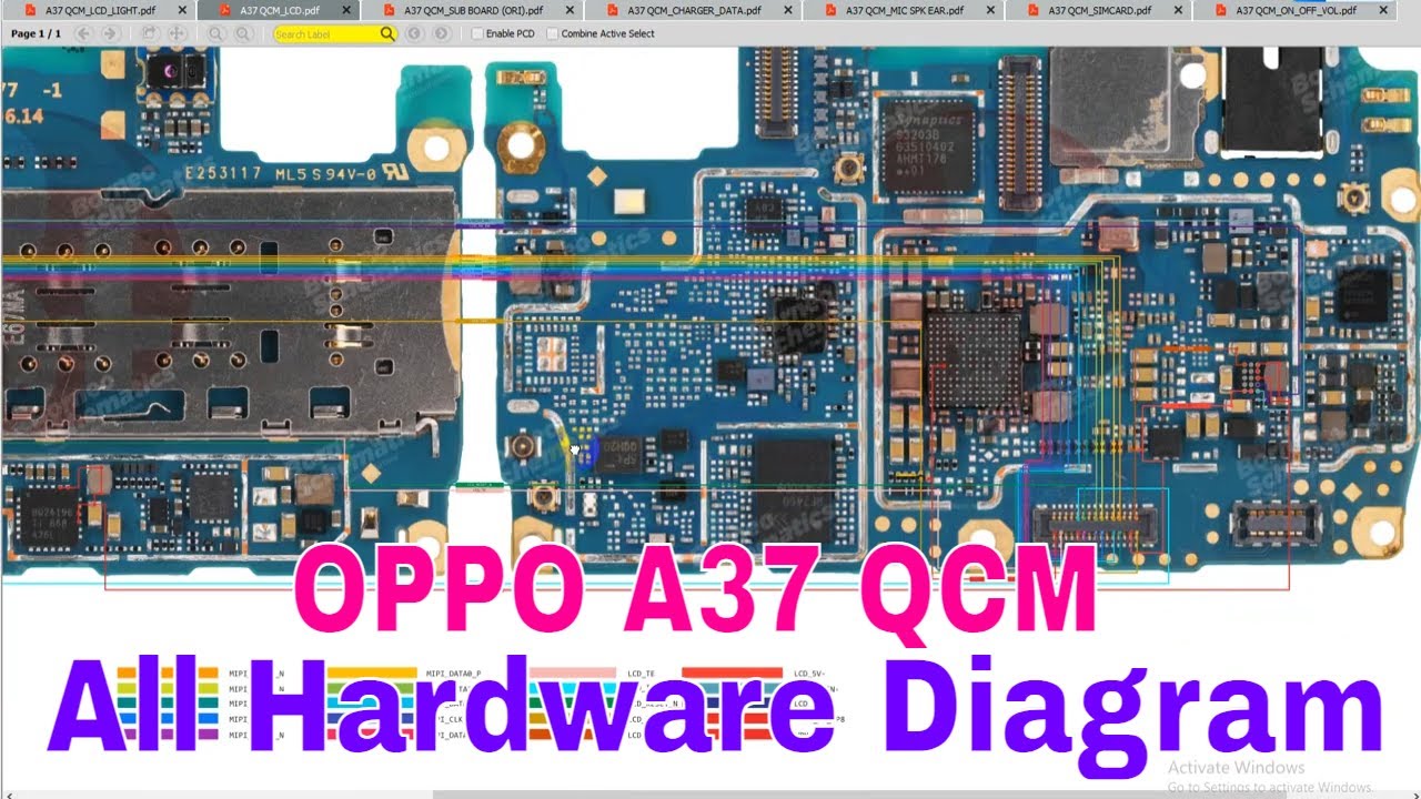 OPPO A37 QCM All Hardware Diagram | Borneo Schematics Hardware Solutions Ways