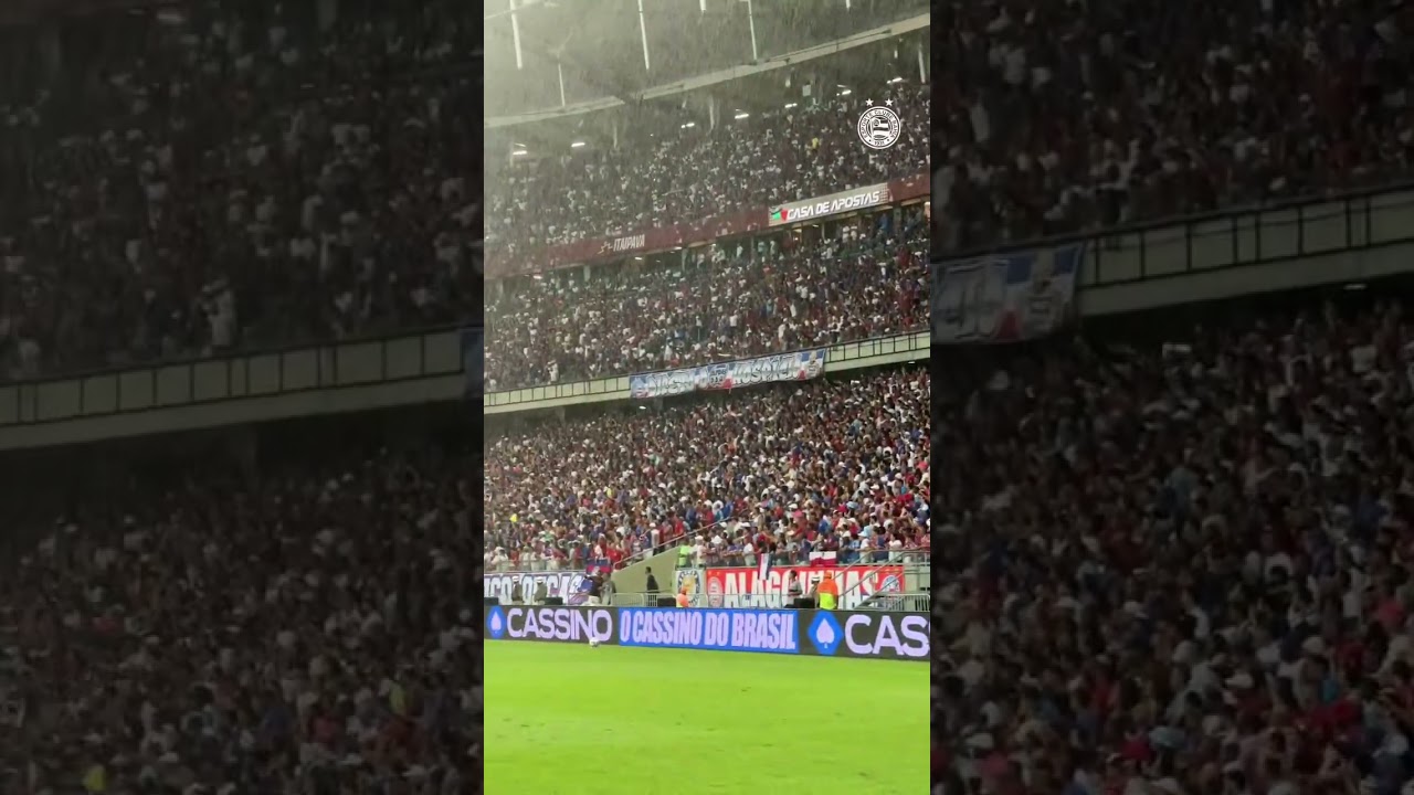 TORCIDA DO BAHIA FAZ A FESTA NA FONTE NOVA APÓS TRIUNFO NO CLÁSSICO 