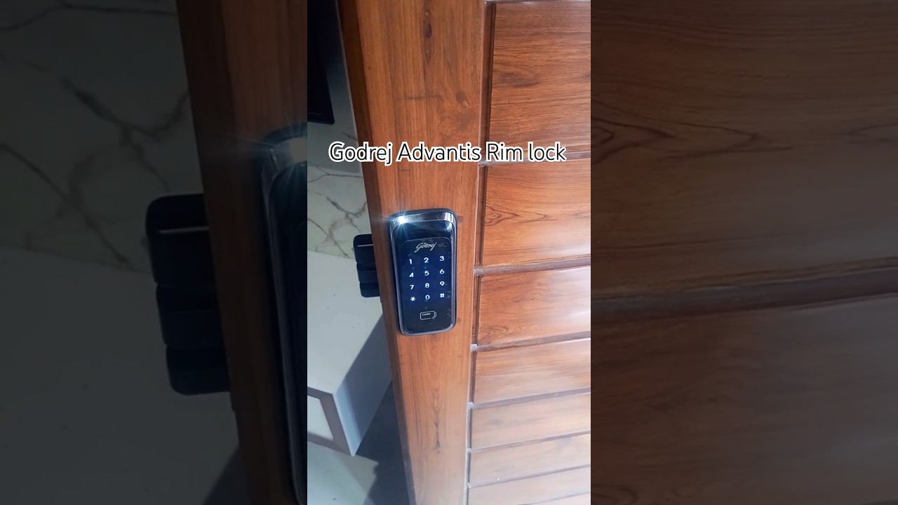 Godrej Advantis Digital Rim lock installation done 👍#ddorlocks #digital #smart #locks #installation