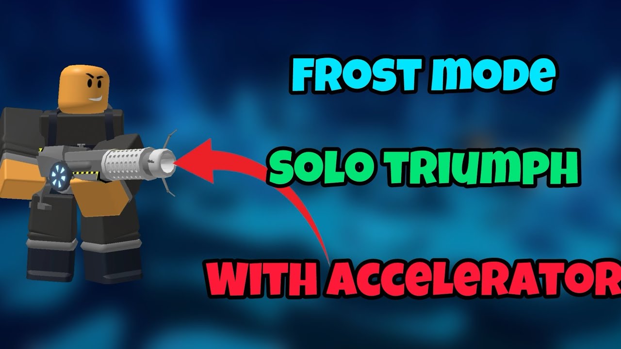 Frost Mode Solo Triumph with ACCELERATOR! | Roblox Tower Defense Simulator