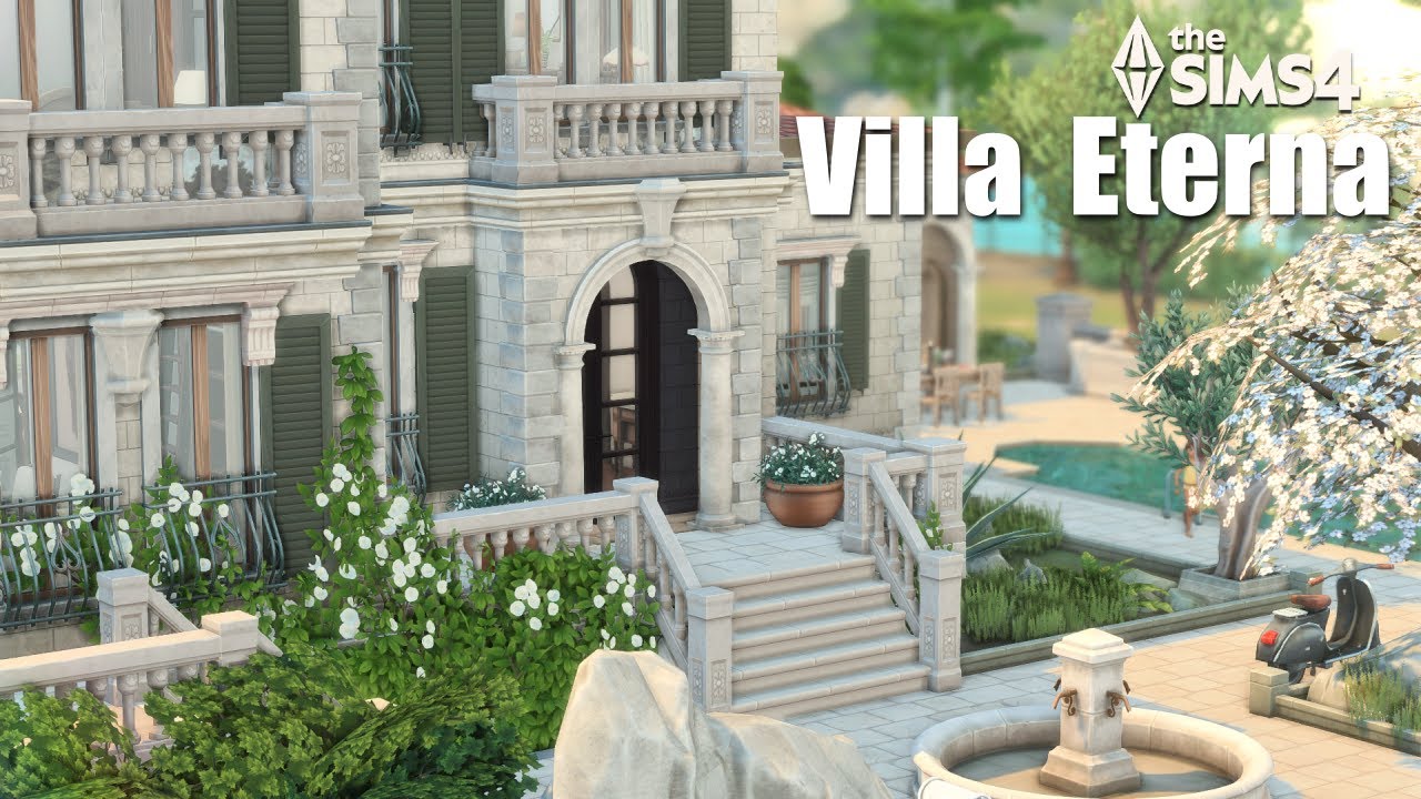Вилла Этерна | Часть 1 | Роскошная средиземноморская вилла в The Sims 4