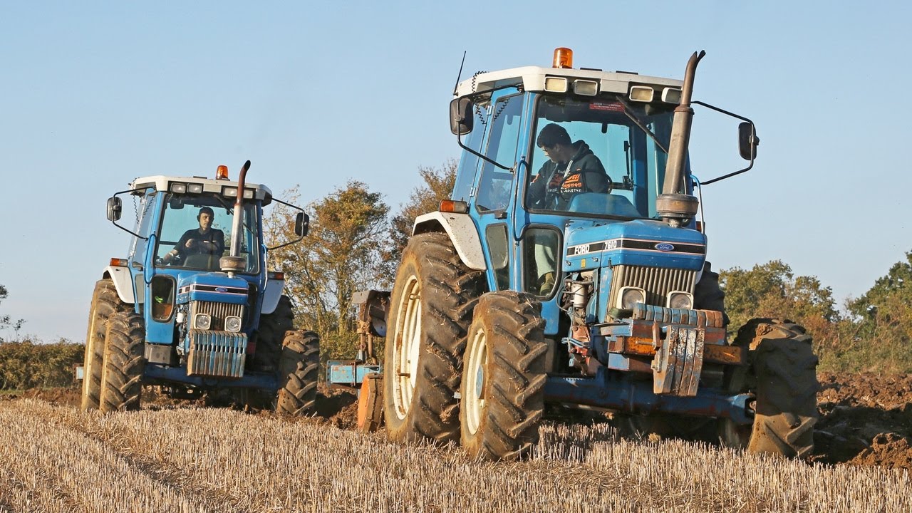 Ford 7610 II 1987 года и Ford 7810 III 1991 года | Вспашка с тракторами Ransomes серии 300 | Клас...