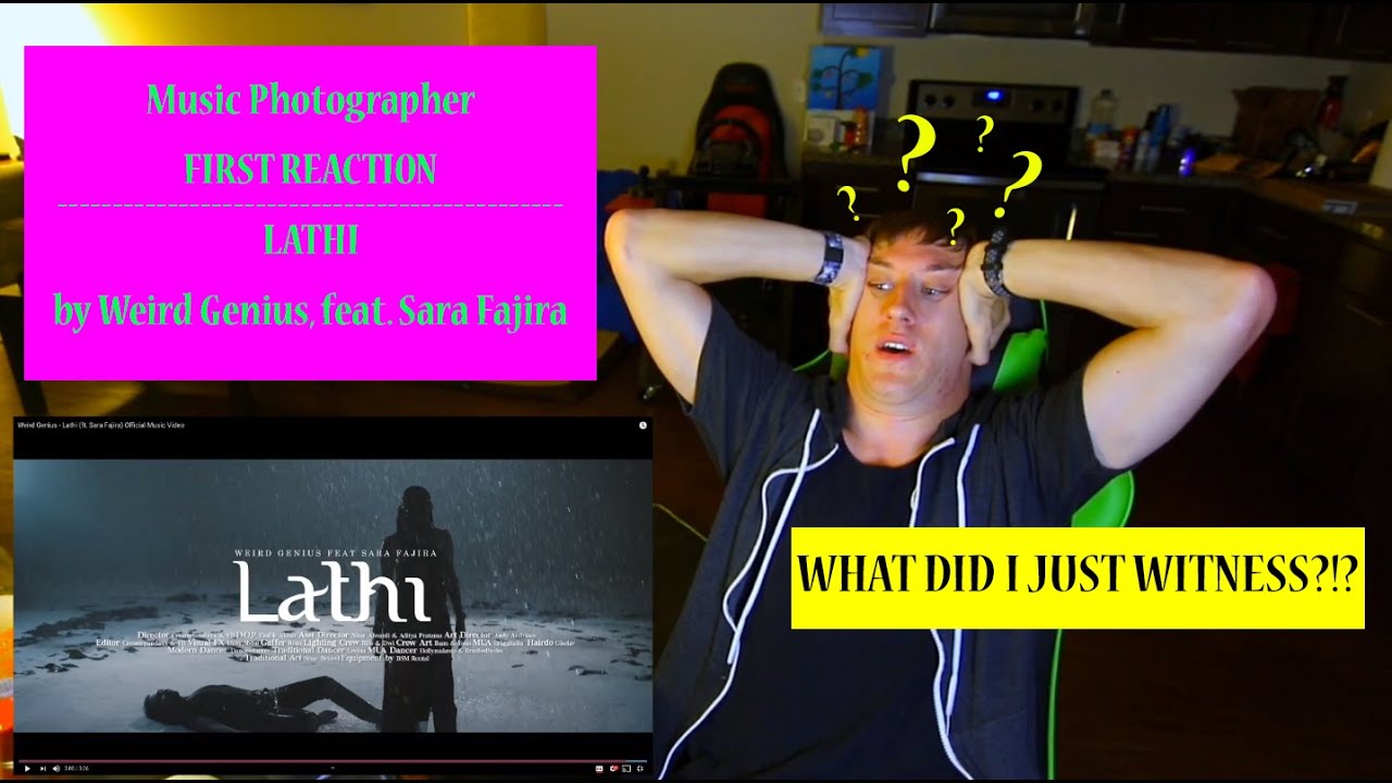 Music Photographer REACTION to LATHI - Weird Genius & Sara Fajira