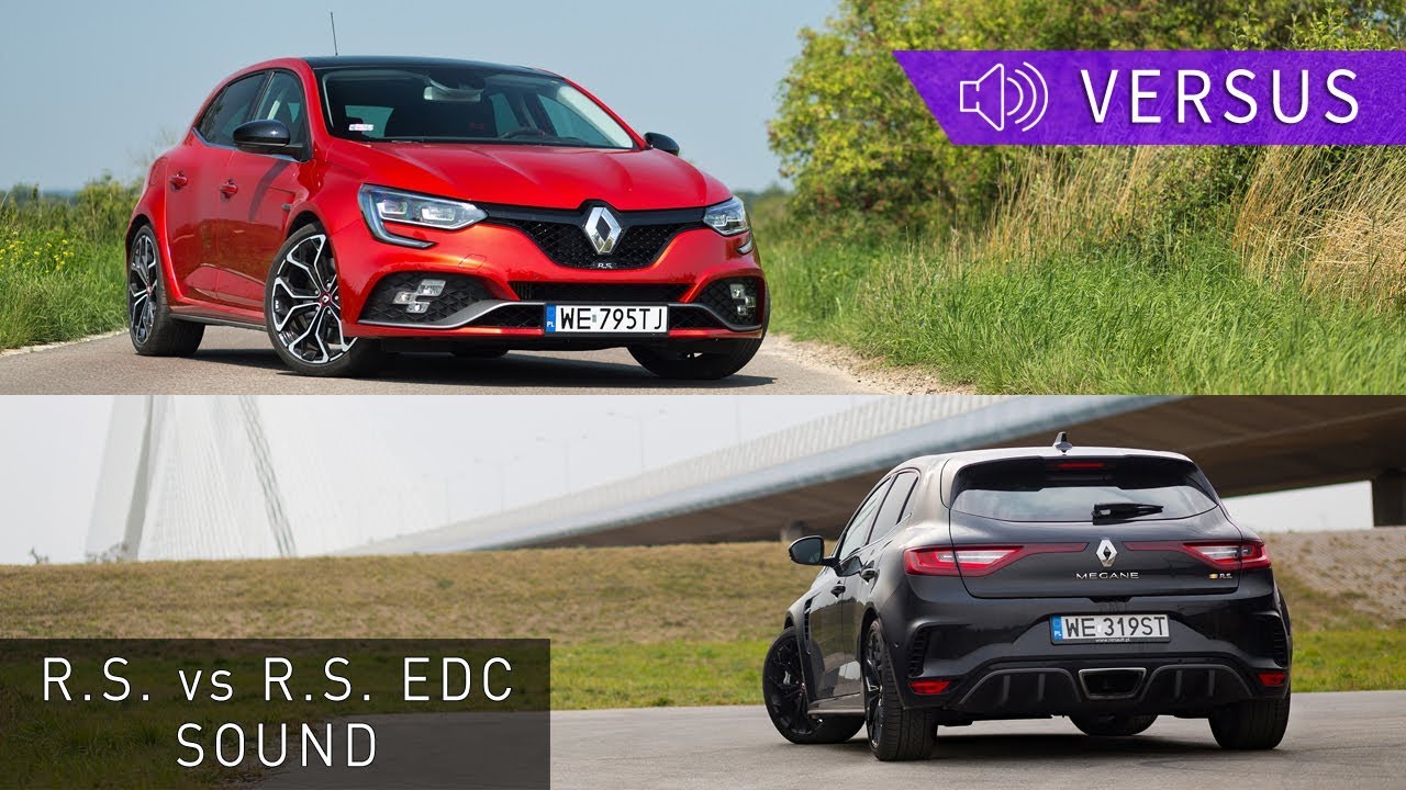 Renault Megane R.S. (2018) sound comparison - manual vs EDC | Project Automotive