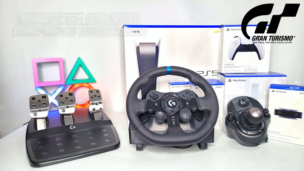 PS5 LOGITECH G923 RACING WHEEL & SHIFTER UNBOXING & TEST WITH GRAND TURISMO