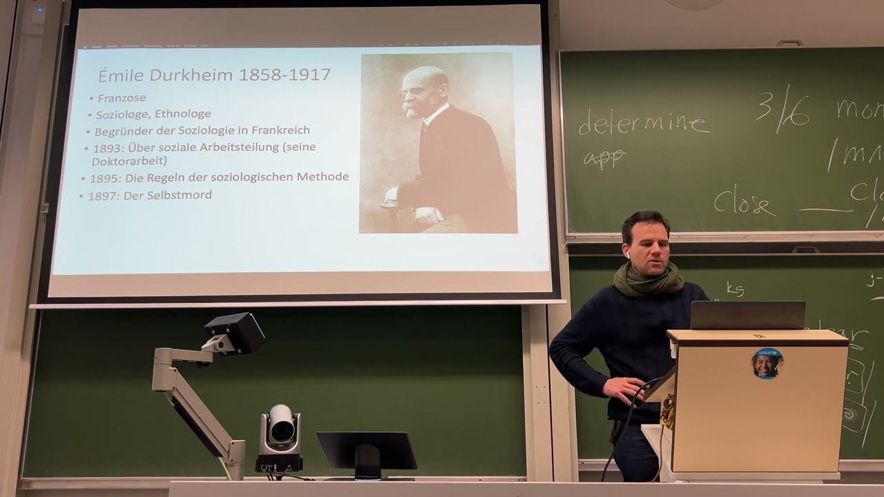 5) Émile Durkheim (Vorlesung Wirtschaft und Gesellschaft, Prof Schröder)