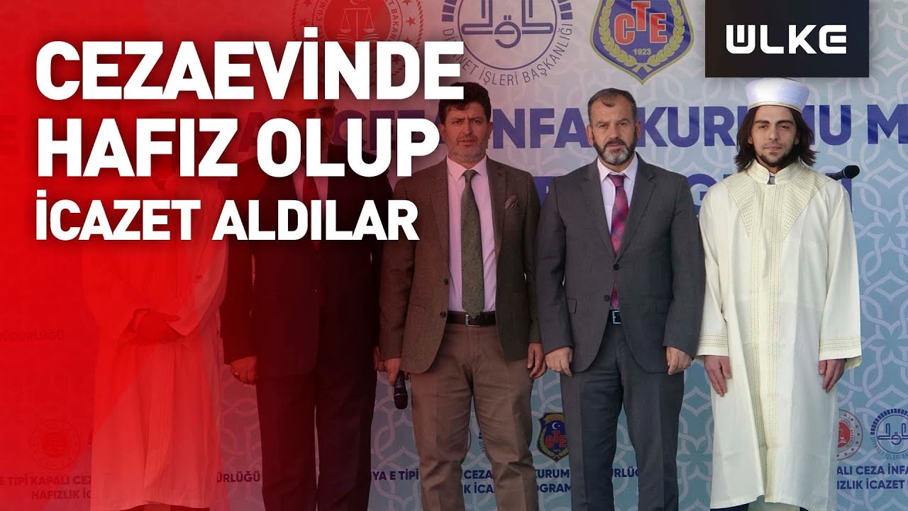 Cezaevinde hafız olup, icazet aldılar