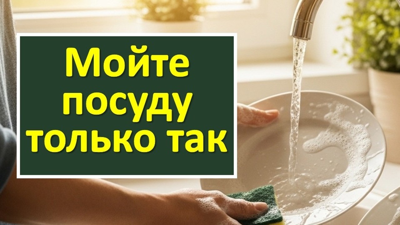 Мойте посуду только так, чтобы деньги не уходили из дома. Главное действие для движения денег