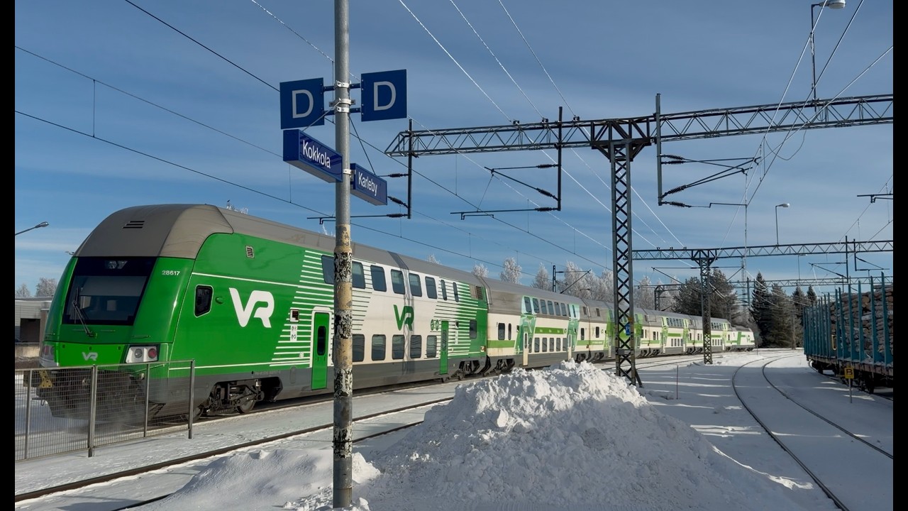 JUNIA HELMIKUUN LOPUSSA   TRAINS IN LATE FEBRUARY   KOKKOLA  CITY HELMIKUU 23-28 FEBRUARY 2026