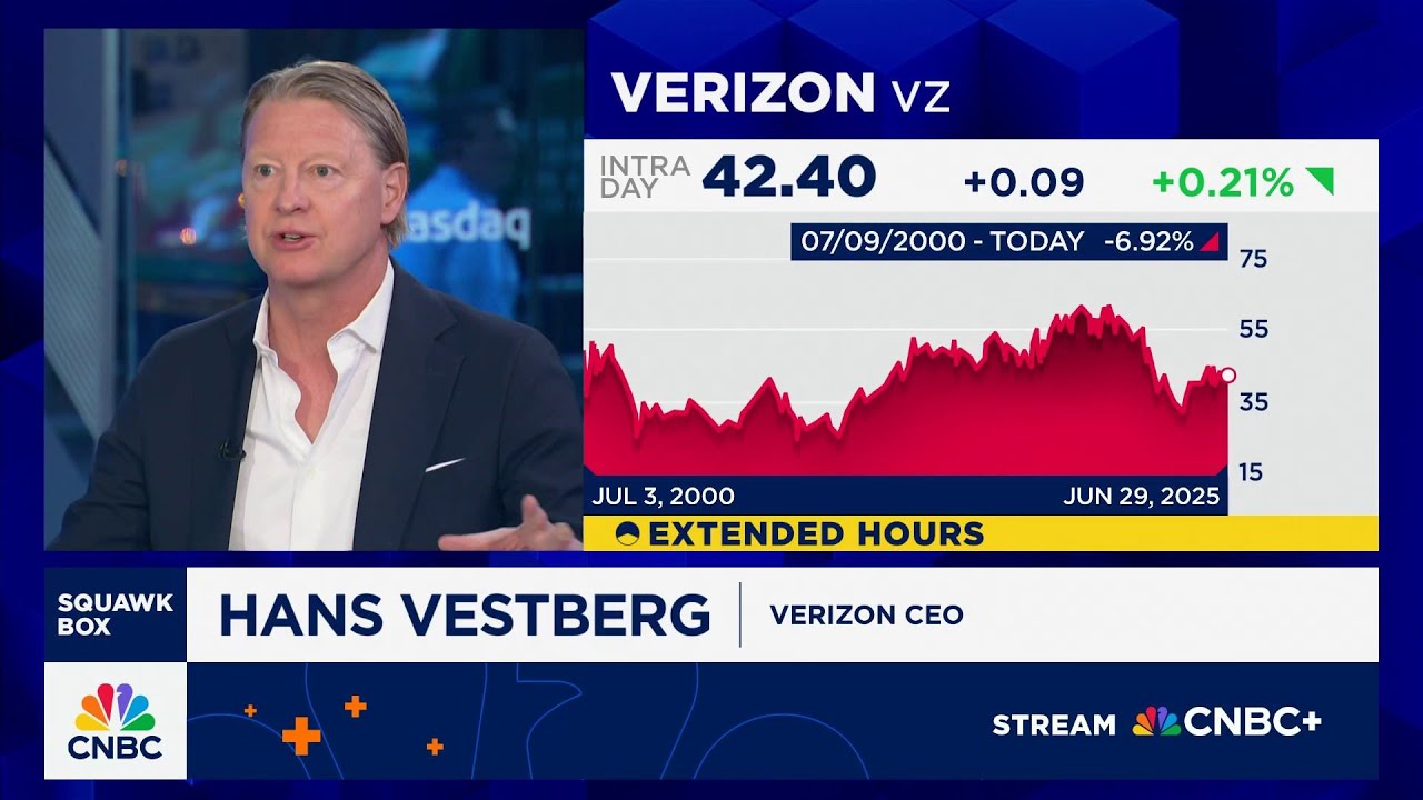 Verizon CEO Hans Vestberg on celebrating the company's 25th anniversary