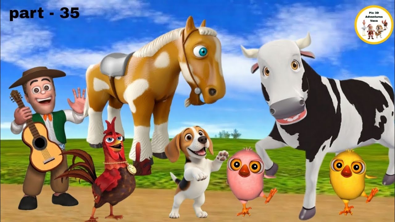 El Pollito pío 3d | El toro se congela jugando game ep-35 en el juegodel Toroy el Tractor 3D 2026