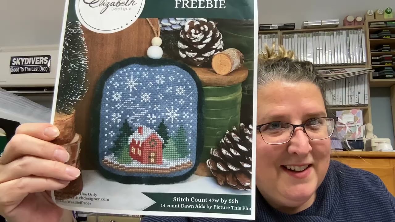 FLOSSTUBE #162: The Northwoods Stitcher- Progress, lacing to finish & frame & cross stitchiness!
