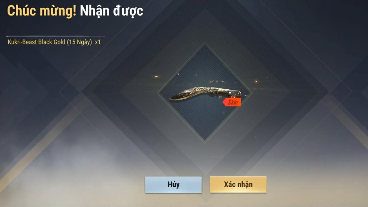 CF Legend-Kukri Beast Black Dragon ( quắm vip đen huyền bí )