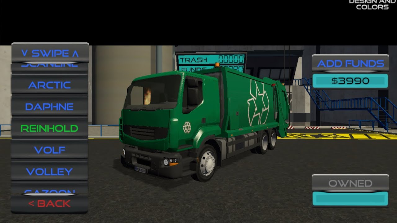Купил новый мусоровоз. Работаю на мусоровозе. Собираю мусор. Trash Truck Simulator.