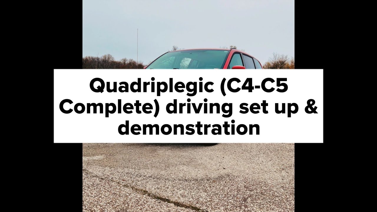 Quadriplegic C4-C5 Driving Setup Walkthrough with EMC Aevit Hand Controls Accessible wheelchair Van.