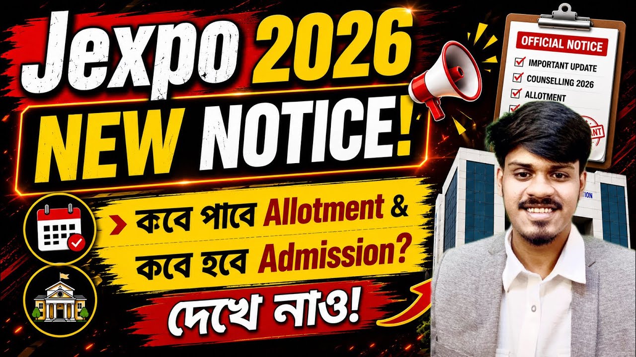 Jexpo 2026: New Notice (Allotment Notice) | Jexpo 2026 | Polytechnic Admission Counselling