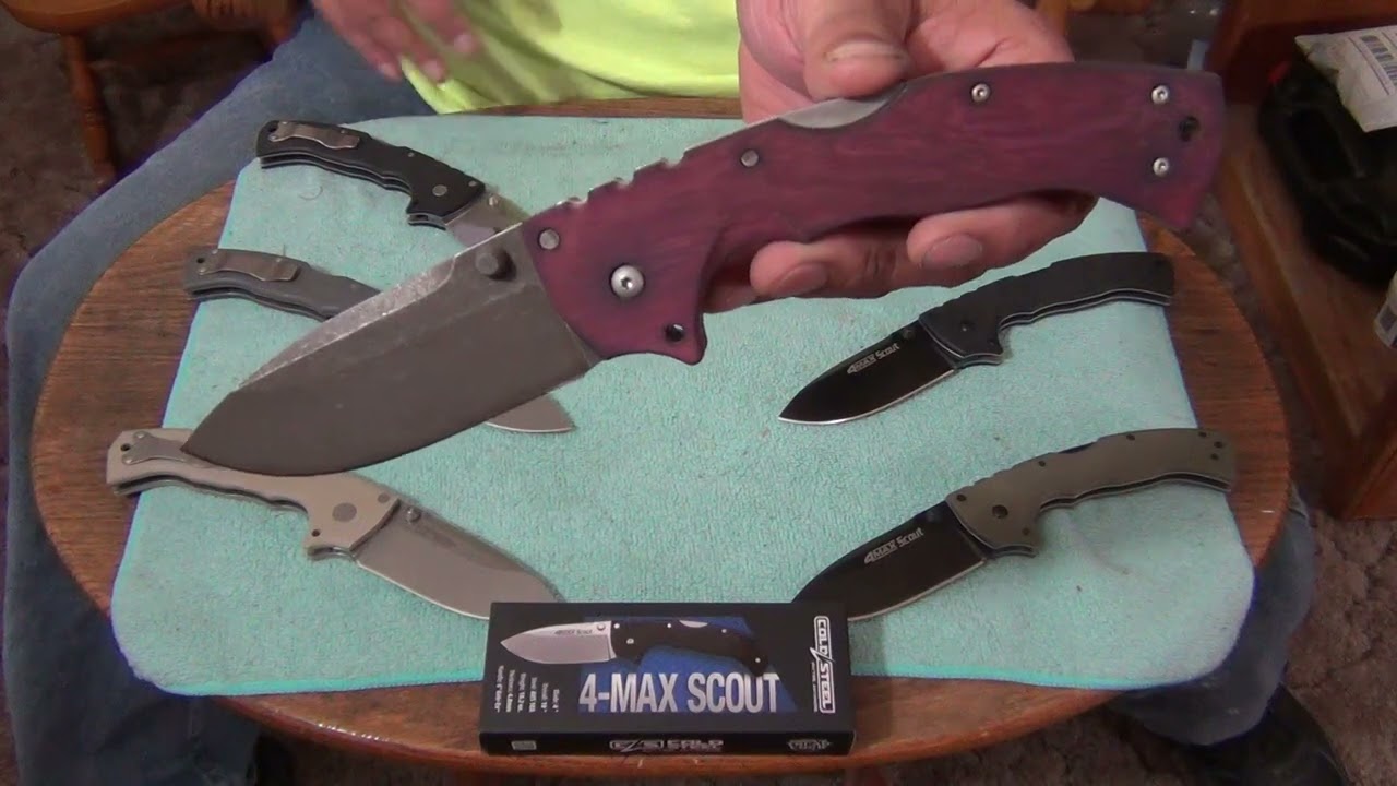 Stiletto's SnaggleToothMF.com Custom Grand Daddy Purple Cold Steel 4-Max Scout