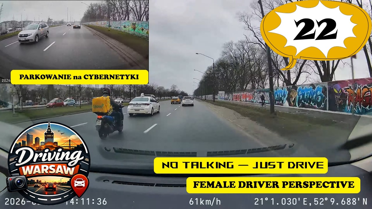 Driving in Warsaw - Odcinek 22 - Misja znaleźć wolne miejsce na Cybernetyki MORDOR