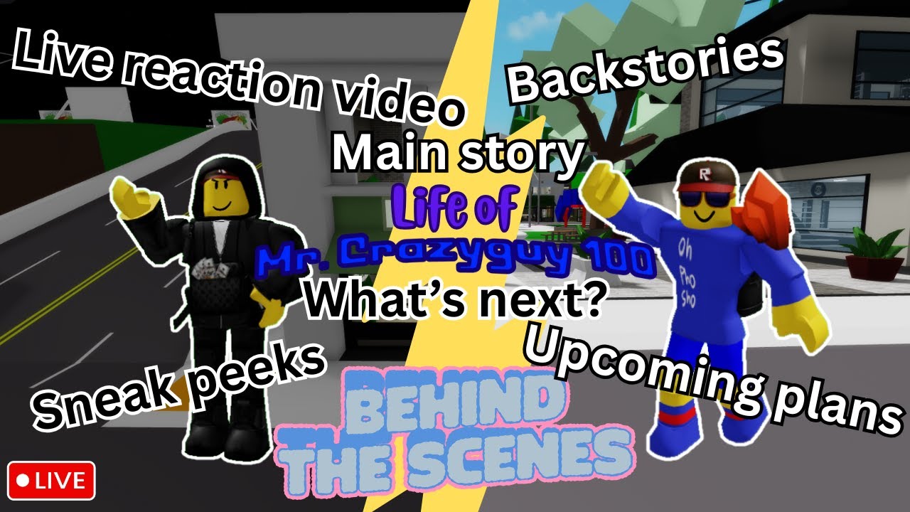 Life of Mr. Crazyguy 100 LIVE behind the scenes
