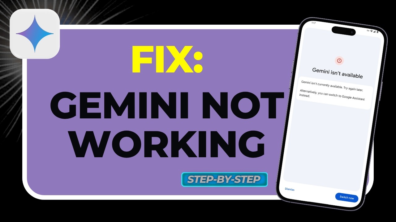 How to Fix Google Gemini Not Working (Fix Loading Errors & App Crashes!)