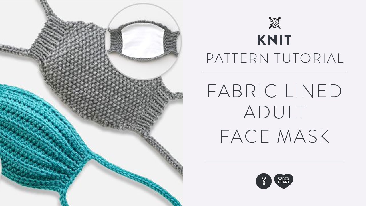 How to Knit a Fabric-Lined Face Mask | Free Easy Pattern