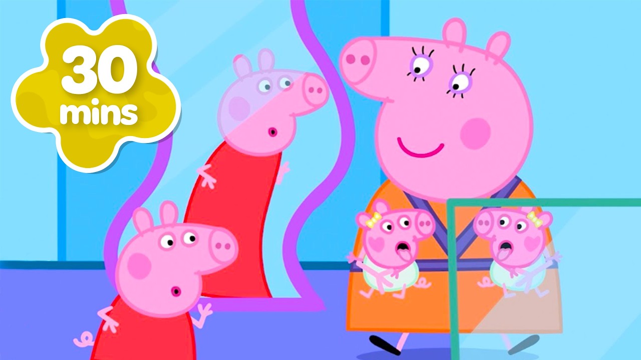 Les histoires de Peppa Pig 🍼 Evie a une SŒUR JUMELLE ! 🪞 Épisodes de Peppa Pig