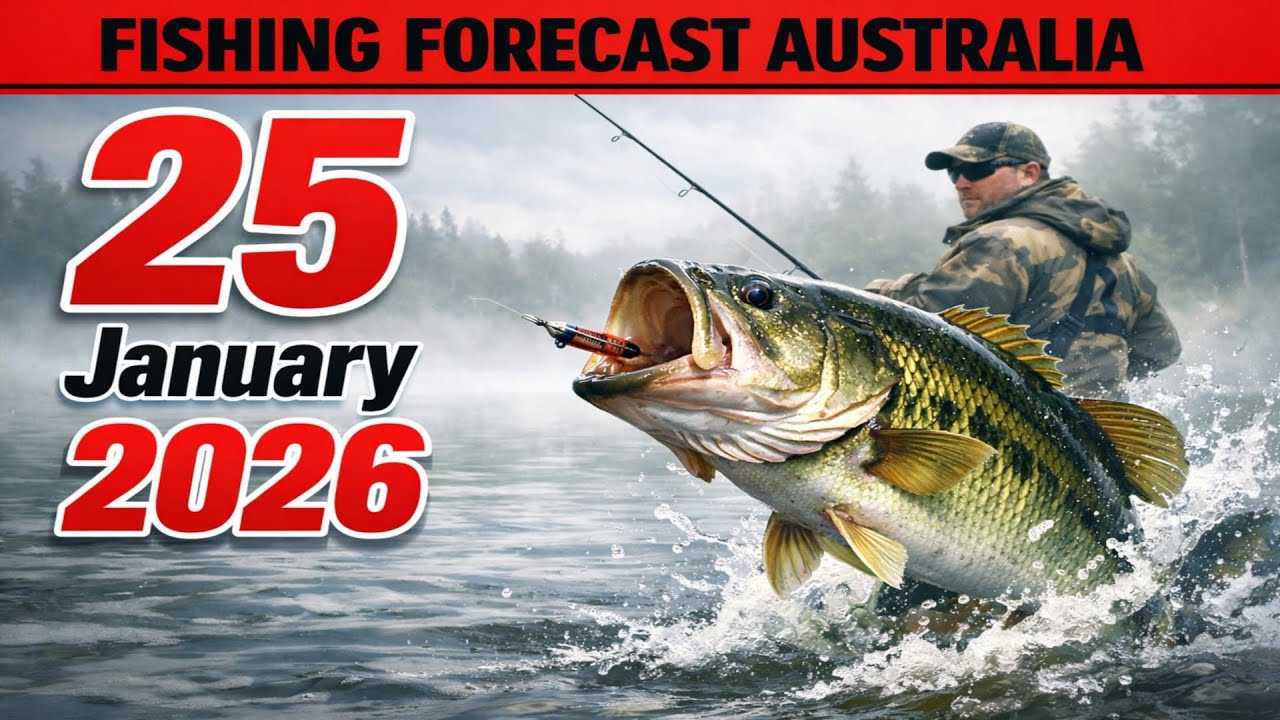 FISHING FORECAST in Australia for 25 January 2026 – Drop everything and go fishing!