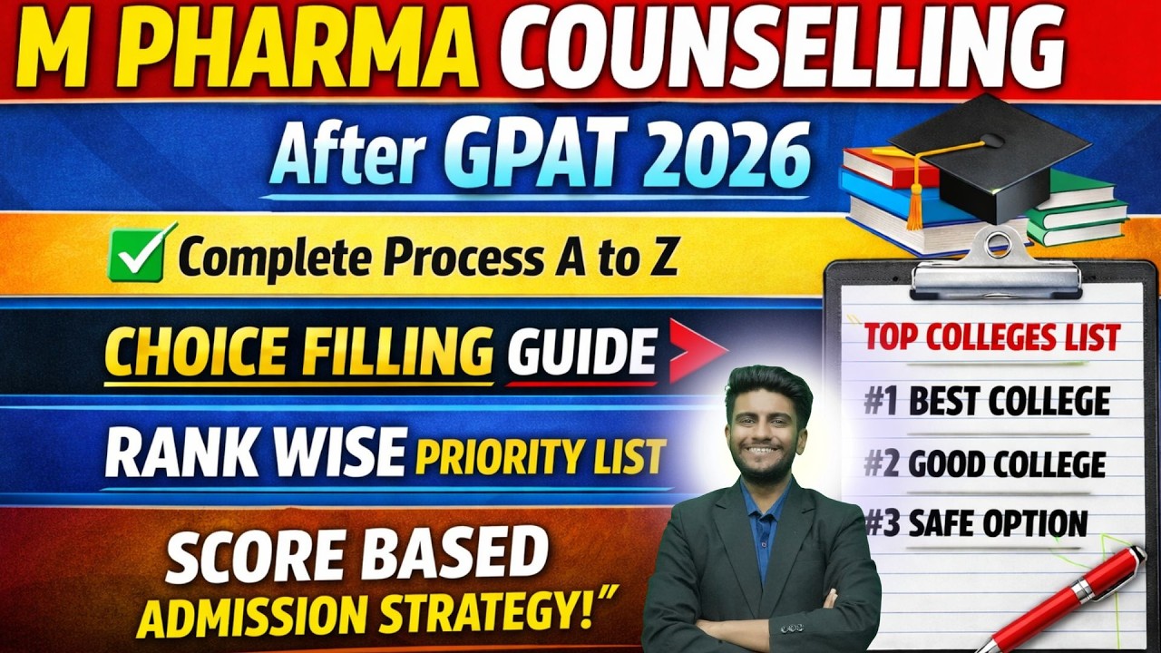 GPAT 2026 Counselling FULL GUIDE 🔥 | A to Z Process + College Priority List (Rank Wise) How to fill