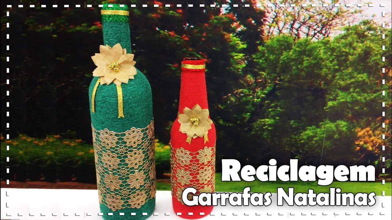 GARRAFA DECORADA NATALINA com Tatiane Nascimento - Programa Arte Brasil - 10/10/2016