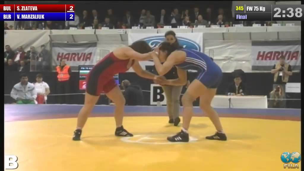 2014 European Wrestling Championships Final FW 75 Kg (BUL) Stanka ZLATEVA (BLR) Vasilisa MARZALIUK