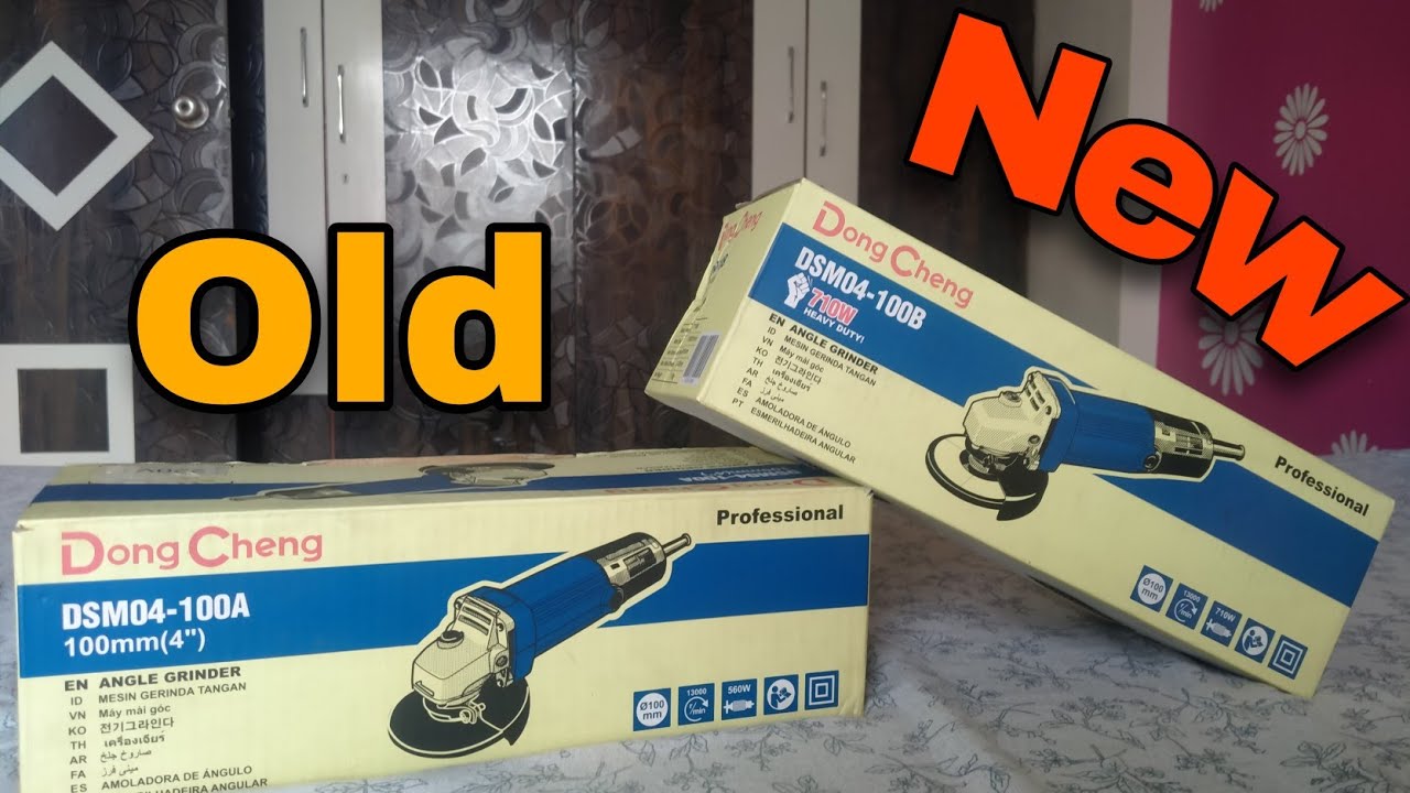 Dongcheng DSM4-100A Angle Grinder Machine Unboxing both Variant Old or New DSM4-100? with new WALT.