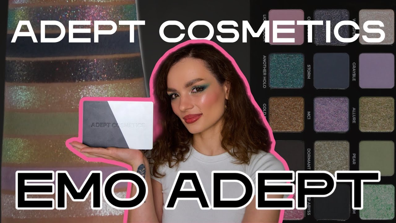 Adept Cosmetics обзор палетки Emo Adept #ugolekmakeup #adeptcosmetics #emoadept