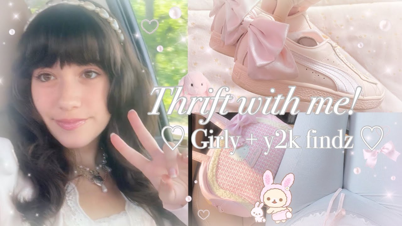 thrift with me ♡ girly + y2k + gyaru findz