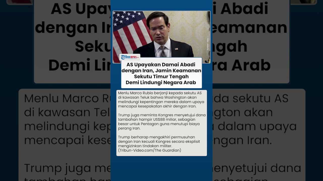 AS Janjikan Perlindungan untuk Sekutu Teluk dalam Negosiasi Damai dengan Iran, Jamin Keamanan