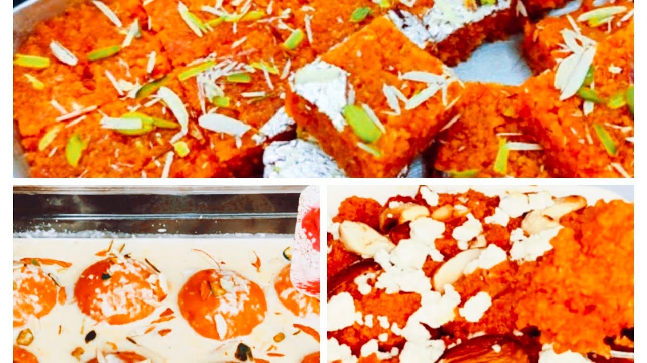 सर्दियों के मौसम में यह तीन तरह की गाजर की रेसिपी जरूर ट्राई कीजिए।#gajarhalwa #gajarpak #rasmalai