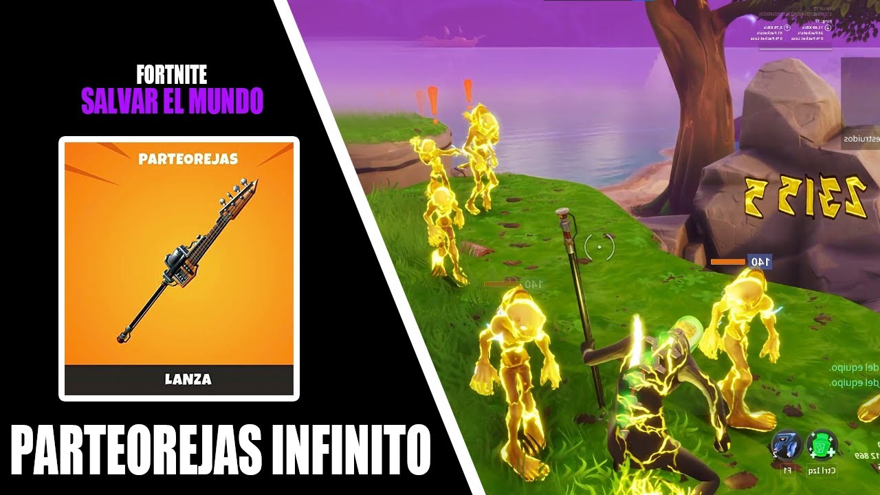 PARTEOREJAS INFINITO - EQUIPO DE HEROE - FORTNITE SALVAR EL MUNDO