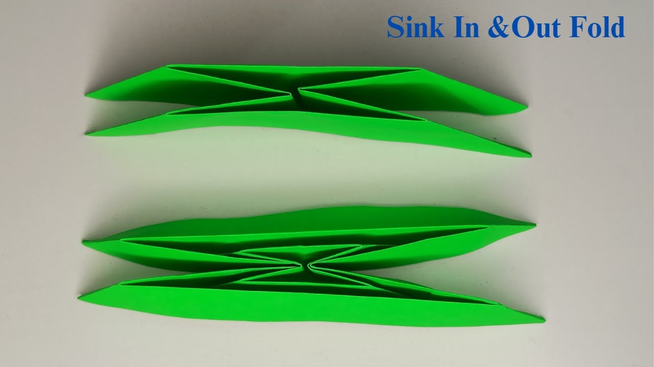 Sink In Fold Origami Sink Folding Instruction