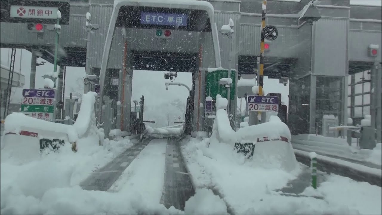 【通行止直前!?】2020年大晦日　大雪の名神高速道路　米原IC→大垣IC