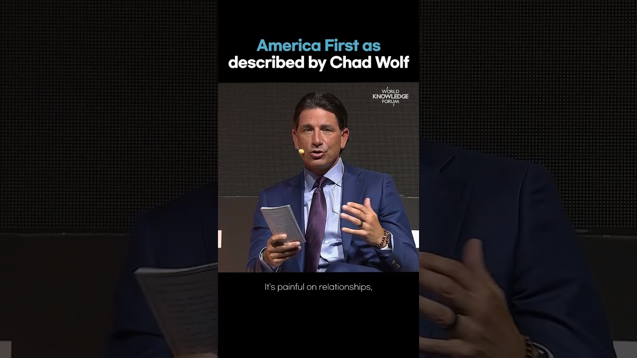 America First as described by Chad Wolf